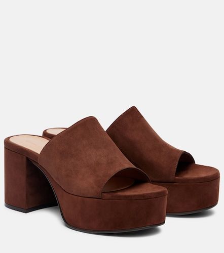 Mules à plateau en daim - Gianvito Rossi - Modalova