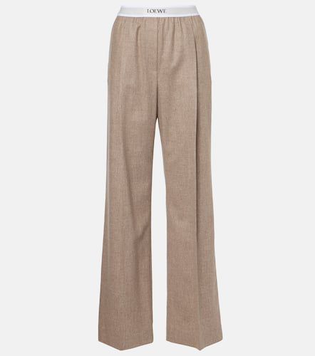 Pantalon ample en laine et cachemire - Loewe - Modalova