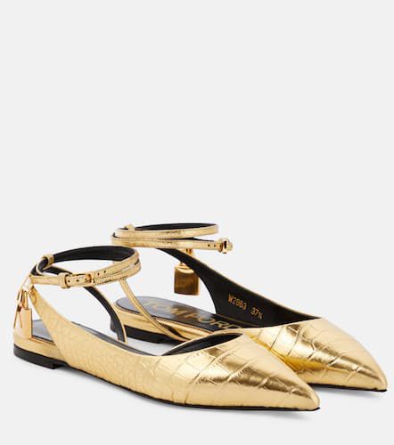 Tom Ford Ballerines Padlock en cuir - Tom Ford - Modalova