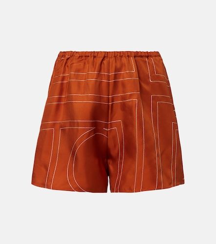 Short de pyjama Monogram en soie - Toteme - Modalova