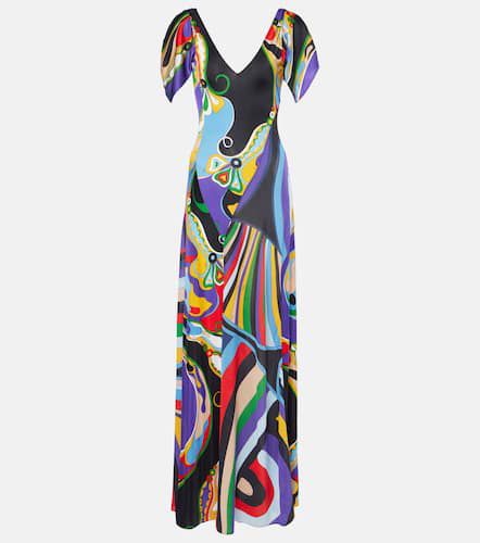 Robe longue Orchidee and Iride en jersey - Pucci - Modalova