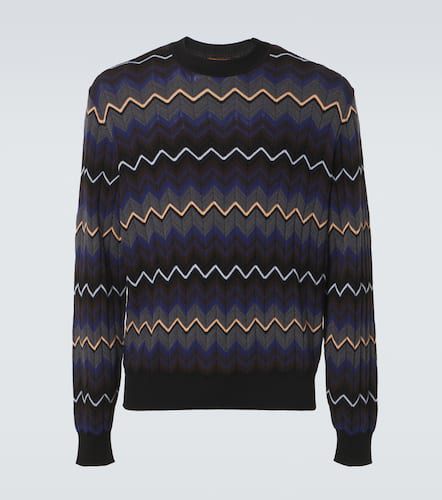 Pull Zigzag en coton et laine - Missoni - Modalova