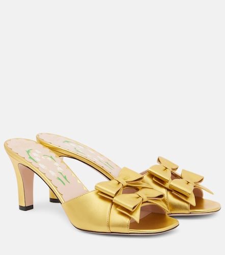 Mules Bowow 75 en cuir métallisé - Valentino Garavani - Modalova