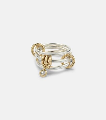 Bague Piera 925 en argent sterling et or 18 ct et diamant - Spinelli Kilcollin - Modalova