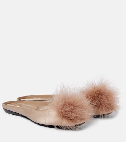 Saint Laurent Mules Lido en satin - Saint Laurent - Modalova