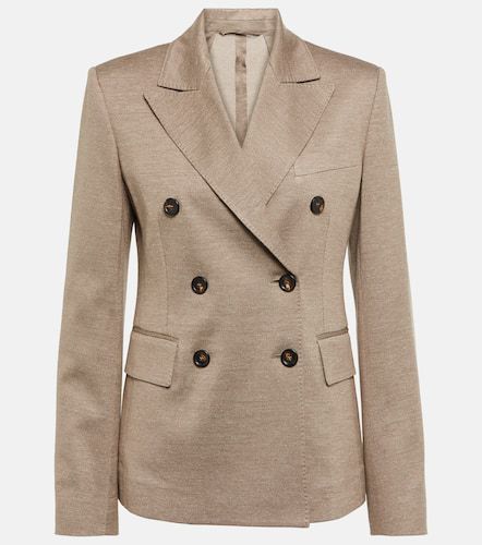 Blazer Zirlo en coton et lin - Max Mara - Modalova