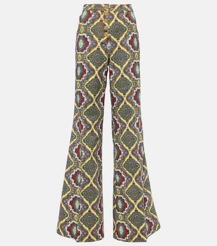 Jean wide taille haute à imprimé - Etro - Modalova