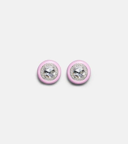 Boucles d'oreilles en or blanc 18 ct et diamants - Kamyen - Modalova