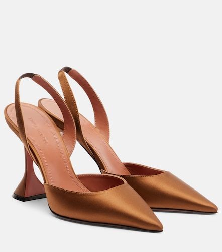 Escarpins slingback Holli en satin - Amina Muaddi - Modalova