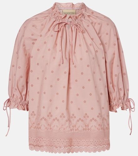 Blouse en coton à broderies anglaises - Valentino - Modalova