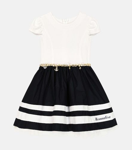Monnalisa Robe rayée en coton - Monnalisa - Modalova