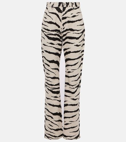 Alaïa Jean à imprimé zèbre - Alaia - Modalova