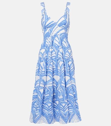 Robe midi Coco imprimée en coton - Poupette St Barth - Modalova