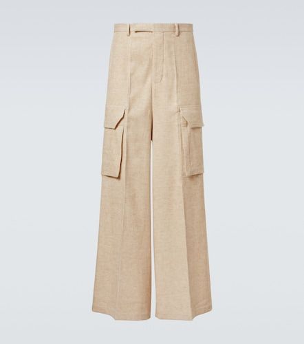 Pantalon cargo Fire Banks en coton et lin - Rick Owens - Modalova