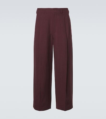 Pantalon large plissé en gabardine - Lemaire - Modalova