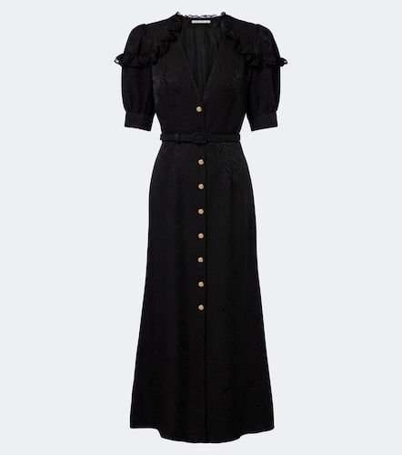 Robe midi en jacquard de soie - Alessandra Rich - Modalova