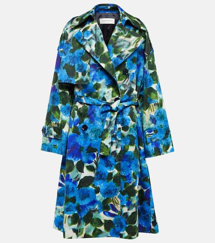 Trench-coat en coton à fleurs - Dries Van Noten - Modalova