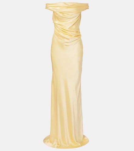 Robe Bardot en soie à épaules dénudées - The Sei - Modalova