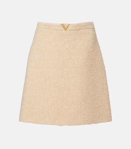 Mini-jupe VGold en tweed de laine mélangée - Valentino - Modalova