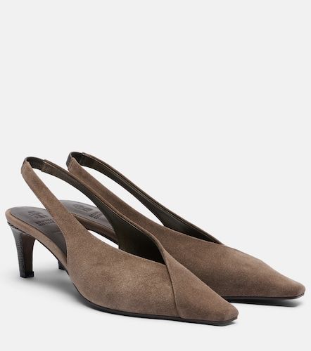 Escarpins slingback Monili en daim - Brunello Cucinelli - Modalova