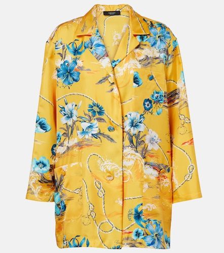 Gucci Chemise en soie à fleurs - Gucci - Modalova