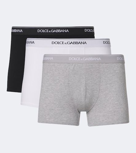 Set de 3 boxers en coton mélangé - Dolce&Gabbana - Modalova