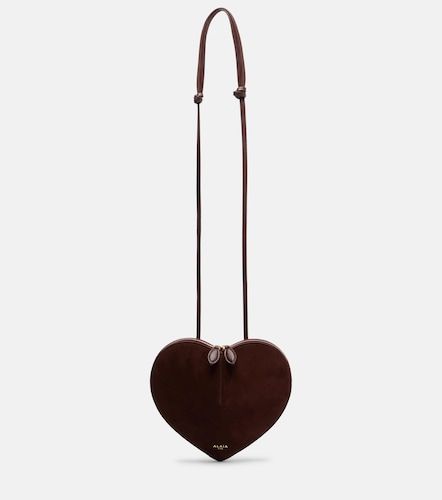 Alaïa Sac à bandoulière Le Cœur Small en cuir et daim - Alaia - Modalova