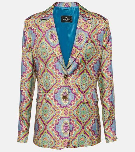 Etro Blazer en soie imprimé - Etro - Modalova