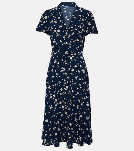 Robe midi en crêpe à fleurs - Polo Ralph Lauren - Modalova