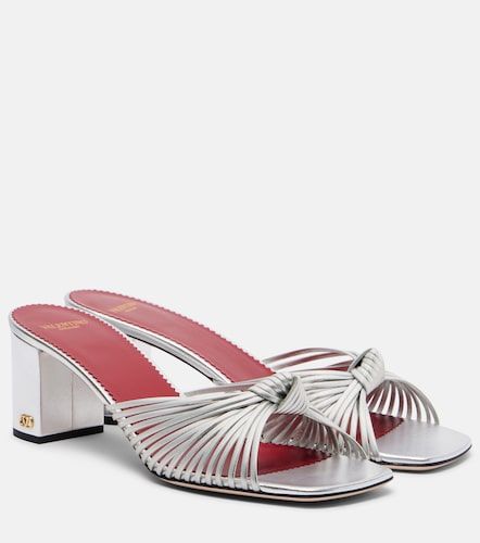Mules Annet en cuir métallisé - Valentino Garavani - Modalova