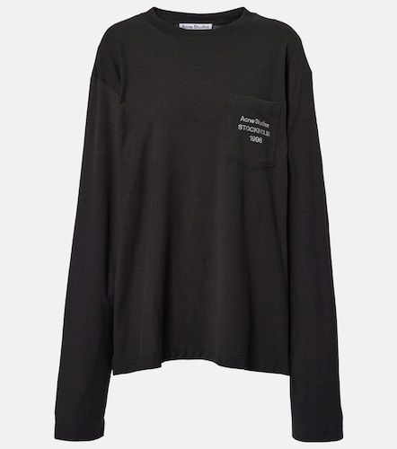 Top en coton mélangé à logo - Acne Studios - Modalova