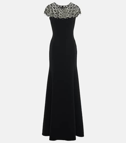 Robe longue Melody en crêpe à ornements - Jenny Packham - Modalova