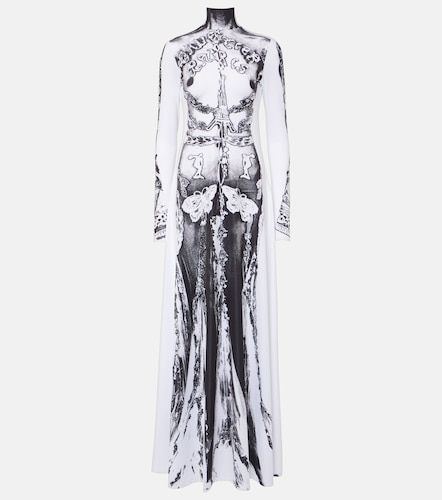 Robe Dentelle Trompe l'oeil en jersey - Jean Paul Gaultier - Modalova