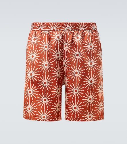 Short Palma imprimé en soie mélangée - Frescobol Carioca - Modalova