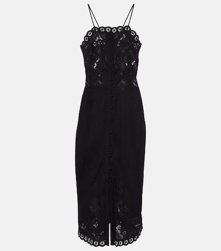 Robe midi Nelsane en coton et lin - Isabel Marant - Modalova