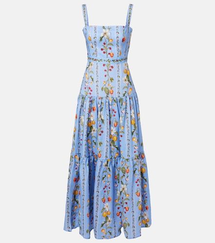 Robe longue Lima en lin imprimé - Agua by Agua Bendita - Modalova