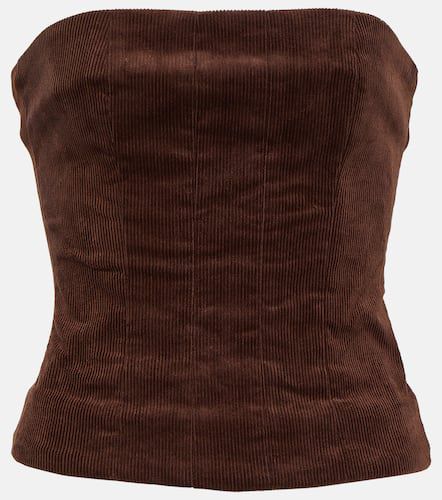 Top bustier Woodgrain en velours côtelé - Staud - Modalova