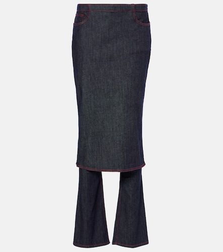 Alaïa Jupe-pantalon en denim - Alaia - Modalova