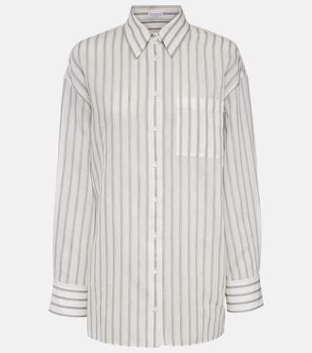 Chemise oversize en coton et soie - Brunello Cucinelli - Modalova