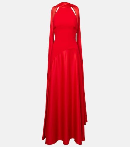 Robe longue Cece en crêpe et satin - Solace London - Modalova