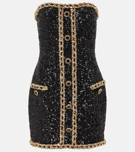 Balmain Robe bustier à sequins - Balmain - Modalova