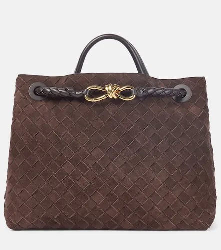 Sac Andiamo Medium en daim - Bottega Veneta - Modalova