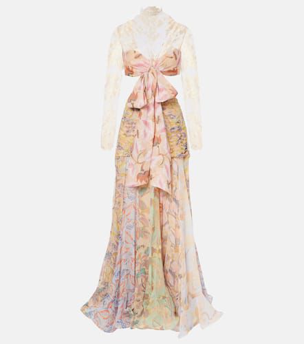 Robe longue Eden Flounce en soie à fleurs - Zimmermann - Modalova