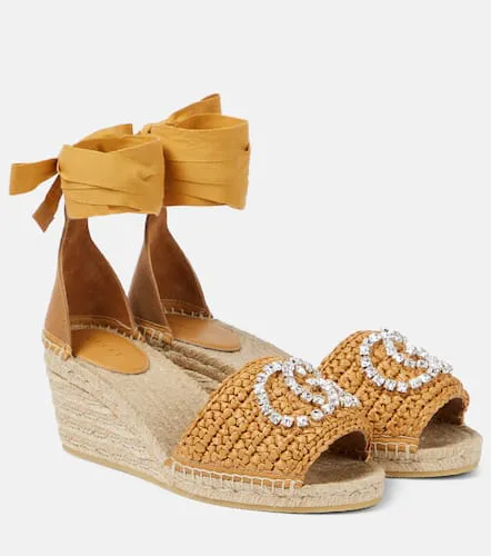 Espadrilles compensées GG à ornements - Gucci - Modalova