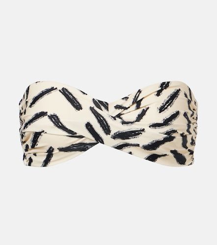 Haut de bikini bandeau à imprimé - Johanna Ortiz - Modalova