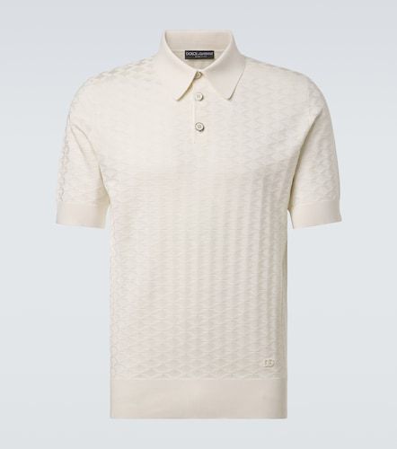 Dolce&Gabbana Polo DG en soie - Dolce&Gabbana - Modalova