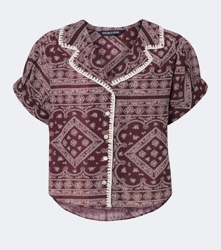 Chemise Ilene en coton mélangé à imprimé - Veronica Beard - Modalova