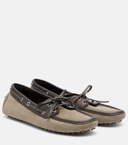 Chaussures bateau en daim et cuir - Brunello Cucinelli - Modalova