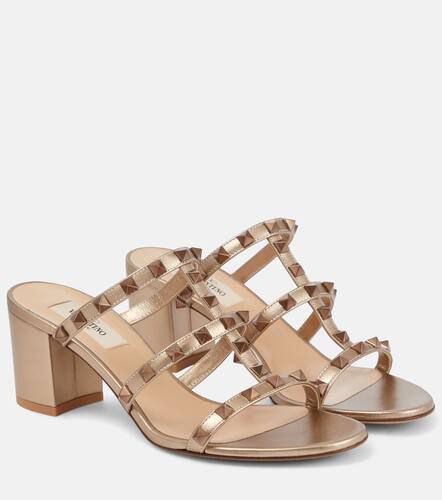 Mules Rockstud en cuir - Valentino Garavani - Modalova