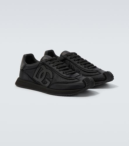 Baskets en toile et cuir - Dolce&Gabbana - Modalova